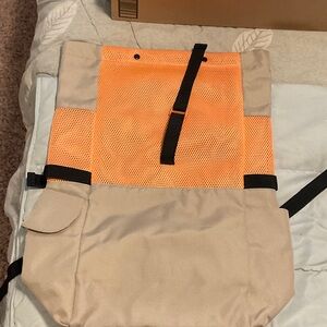 Art Class Orange and Tan Backpack